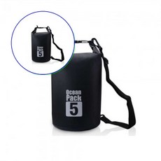 쌍문상회 지금 필요한 블랙 다용도 오션 캠핑백 5리터 드라이백 31872EA, 본상품