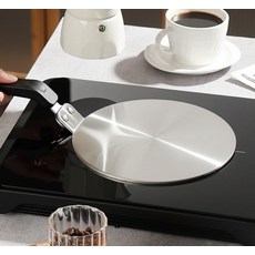 온코 인덕션 트 받침 가열판 20cm 모카포트 어댑터 션열전도판, 고급형인덕션팬-20cm