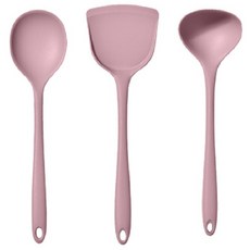 코코메이트 실리콘 조리도구 키친툴 3종세트, 핑크, 볶음스푼+뒤집개+국자, 1개