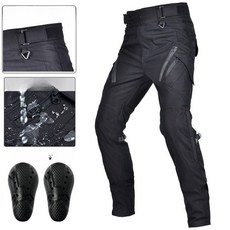 오토바이메쉬바지 여름 팬츠 라이딩진 여름용 라이더 바이크바지, 사계절용 블랙-보호구 없음