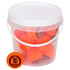 Franklin Sports NHL 야외 하키공 3개 세트, 1.96", Bucket of 15 Balls, 오렌지-Mini Street Hockey B