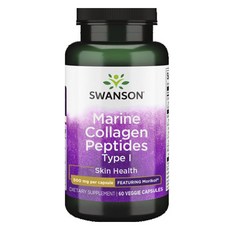 Swanson 斯旺森 Morikol I型海洋膠原蛋白肽素食膠囊 500mg, 1罐, 60顆