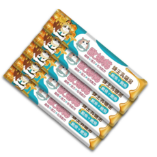 歐姆貓 OhmuCat 蜂王乳貓肉泥 鮪魚鮑魚口味, 15g, 5個, 免疫/抗氧化