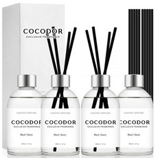코코도르 화이트라벨 디퓨저, 4개, 200ml, 블랙체리