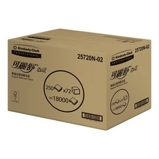Kimberly-Clark 可麗舒 單抽式潔淨衛生紙 250抽 x 72 盒, 72個, 250張