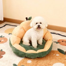 푹신한 강아지 침대 사계절 실내용 반려견 방석 세탁 가능 미끄럼방지, 1개, 아보카도