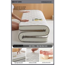 퀸 매트리스 킹 손님 침실 토퍼 거실 가정용, 1cm, 화이트 9cm