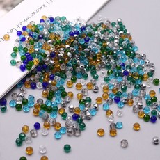 새로운 스타일 혼합 색상 크리스탈 만들기 유리 쥬얼리에 RON 팔찌 4MM 스페이서 비즈 구슬 DIY, 4mm 125pcs bag, 18, 1개