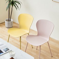 RM디자인 첼러드 스틸체어 식탁의자 인테리어 다이닝 디자인 편한 주방 식탁 의자, 첼러드-옐로우, 1개