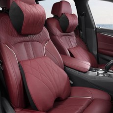 Erivis BMW X3 X5 X1 X2 X4 X6 X7 1 2 3 4 5 6 7 시리즈용 자동차 목 베개 2팩 부드러운 PU 가죽 머리 받침 및 100% 메모리 폼 시트 헤드, Erivis BMW X3 X5 X1 X2 X4 X6 X