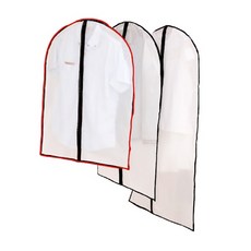 반투명 두꺼운 비닐 옷커버 계절옷 상의 코트 먼지커버 지퍼 옷걸이 행거용 택1