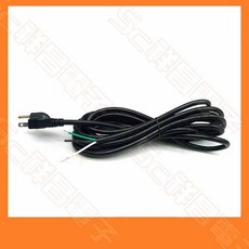 3P AC電源線 1.25mm/2.0mm 三插頭 留芯焊接線 3叉 3線 1.8M/3M/4.5M, 1個, 2.0mm 6尺