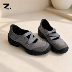 Zoovit 여성 키높이 벨크로 스니커즈 캐주얼 메리제인 스니커즈
