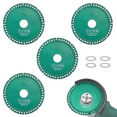 HONSNKS 그라인더용 불멸 디스크 4팩 10.2cm(4인치) 업그레이드 커팅 부드러운 절단 챔퍼링 그라인딩 재료에 적합한 다이아몬드 휠, HONSNKS 그라인더용 불멸 디스크 4팩 10.2cm