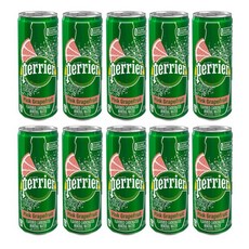 페리에 탄산음료 자몽향, 10개, 250ml