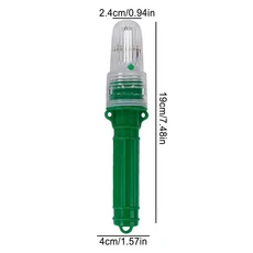 낚시 플래시 램프 LED 딥 드롭 풀 야광 수중 조명 물고기 유인 미끼 도구 4 가지 색상, 04 Green, 1개