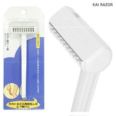 카이 일제 발뒤꿈치 면도기 효과적인 각질제거 풋케어 발관리 예쁜발, 1개, 1개입