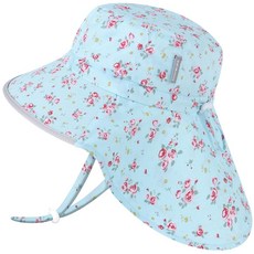 Duoyeree 자외선 차단 유아용 햇빛 차단 모자 - UPF 50+ 아동용 해변 및 여름 모자 - 남아 및 여아용 넓은 챙 모자 1b3-로즈, 5-12 Years