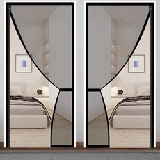 아이레노 자석 현관문 방충망 자동닫힘형 출입문용, 90x210cm, 90x210cm