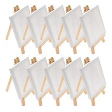 올굿리빙 미니 캔버스 이젤 세트 10X10cm, 10개, 1호