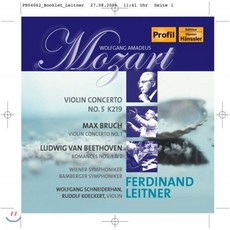 [CD] Wolfgang Schneiderhan / Ferdinand Leitner 모차르트 / 브루흐 : 바이올린 협주곡 / 베토벤: 로망스
