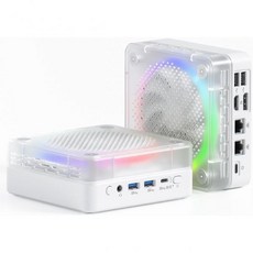 FIREBAT 투명 미니 PC 컴퓨터 본체 7735HS Windows11, MI2 7735HS 32GB DDR5+1TB, 32GB