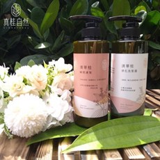 真桂自然 清華桂淨化洗髮露與瞬間護髮素洗潤組, 1個
