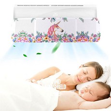 Roy 壁掛式冷氣基本款擋風板 獨角獸, 單一商品, 1個