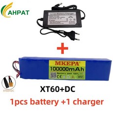 10S3P 36V 100Ah Ebike 배터리 팩 18650 리튬 이온 500W 고전력 및 대용량 42V 바이크 오토바이 스쿠터, [01] XT60 DC
