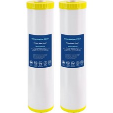 H G 라이프스타일 세차용 얼룩 없는 물 시스템 20인치 x 4.5인치 탈이온기 탈이온수 3/4 GHT 황동 피팅 가든 호스 탈이온화 여과, 500 Gallons