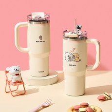 몰티즈 오늘의커피 텀블러 900ml, 몰티즈 오늘의 커피 텀블러 900ml, 1개, 아이보리