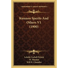 (영문도서)Kunnoo Sperits And Others V1 (1900) Paperback, English, 9781164867302, Kessinger Publishing