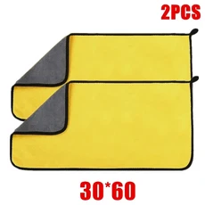1/2/pcs 마이크로 화이버 청소 수건 자동차 천 전문 자세히 워시 타올 오토바이, 03 30X0CM 2PCS