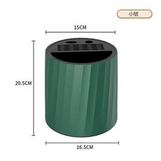 多功能廚房刀架置物架 檯面款單筷筒 黑色, 小號刀架 綠色, 1套, 1個