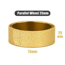 20mm 보어 3 인치 75mm 건식 진공 브레이징 다이아몬드 그라인딩 평행 휠 Demi-bullnose Edge 대리석 가장, 03 Parallel Wheel 25mm