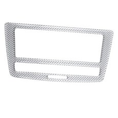 碳銀 亮光3D真碳纖維 Carbon Fiber 真卡夢 9鍵CD面板貼片 16-19 W166 C292 GLE350