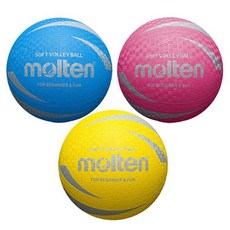 몰텐 - S2V1250-CPY 63~65cm 소프트발리볼배구공, 몰텐_S2V1250_소프트발리볼(핑크), 1개