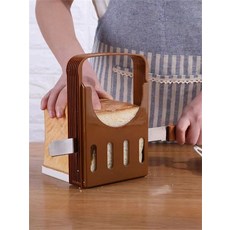 토스트 샌드위치 케이크 슬라이서 스테인리스 베이킹 커터 웨이브 디자인, 1개, 10인치 세밀 톱니 칼