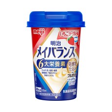 메이지 메이밸런스 6대 영양소 영양음료 200kcal 딸기 요구르트 맛1415458 125mL (x10개), 10개