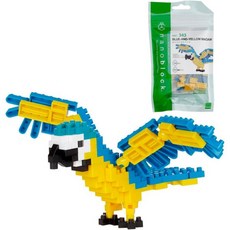 나노블럭 동물 유리매커우 앵무새 NBC-343, 1개