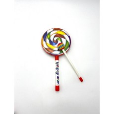 《白毛猴樂器》棒棒糖鼓 Lollipop Drum 含鼓棒 三種尺寸 兒童樂器玩具, 1個, 6吋