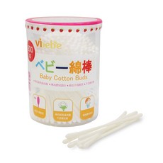 Vibebe 嬰兒細軸棉花棒 台灣製, 1個, 200支x6入, 200