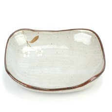 도자기 반찬그릇 식당그릇 김치접시 도자기그릇, 로코 설화 7인치 사각구프