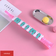 피아노 스타일 멜로디카 초보자를 튜브 교육 관악기 빨간색, 1개, 핑크