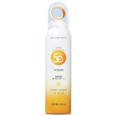 wsmm 防曬噴霧 SPF50 PA+++ 防紫外線 防水防汗 全身可用, 1個, 150ml