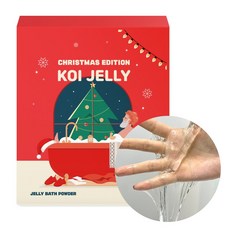 <특가> 재고한정 반값 번개할인 크리스마스에디션 한정판 코이젤리 1박스 300g (100g X 3개입) 고점도 젤리 입욕제 목욕놀이 기념일 커플 입욕젤 호캉스, 1개, 퓨어드림(투명)