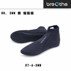 AROPC 蛙套 浮潛襪 潛水襪 防滑防寒襪, BR. 3MM 黑 短筒襪,S