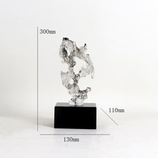 STTPEI 新中式水墨樹脂太湖石擺飾, 如圖所示