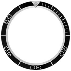 Hengfento2 오메가 씨마스터 플래닛 오션 크로노그래프 시계 케이스 Xl 2900.50 2208.50 45.5mm (블랙 41.0 x 32.7 2.0mm)용 베젤 인서트