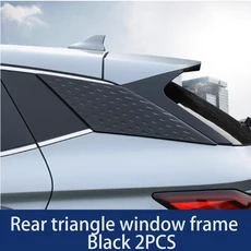 NEW1 BYD Atto3 Yuan Plus SC2E 2022-2026 2023 2024 2025 차량용 후면 창문 삼각형 셔터 커버 사이드 벤트, 02 Black